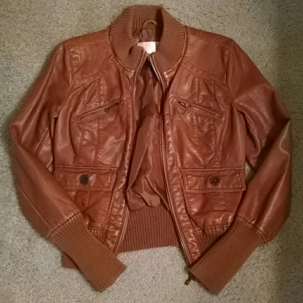 Leather Bomber Jacket